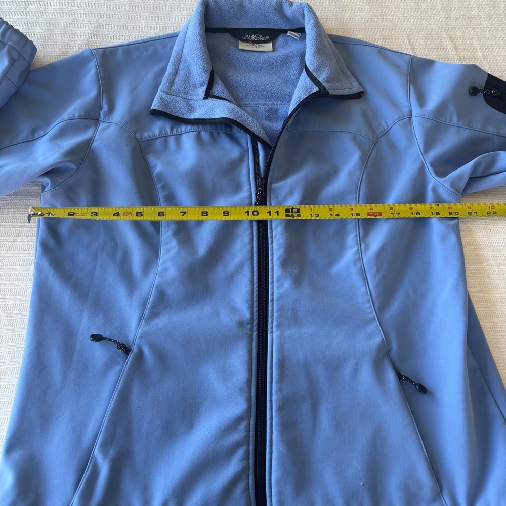 Black Diamond Womens Softshell Fleece Lined Jacket Periwinkle Blue Large 187510 - Picture 7 of 10